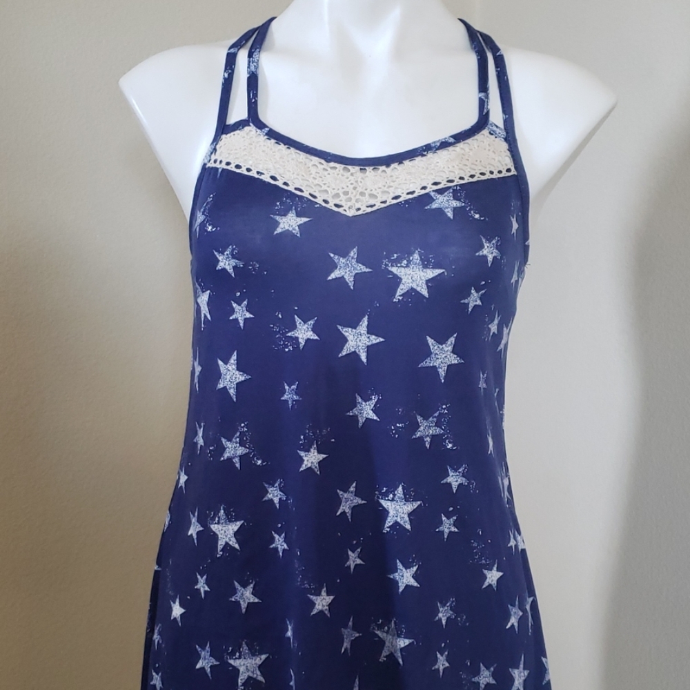Blue boho top - Picture 2 of 4